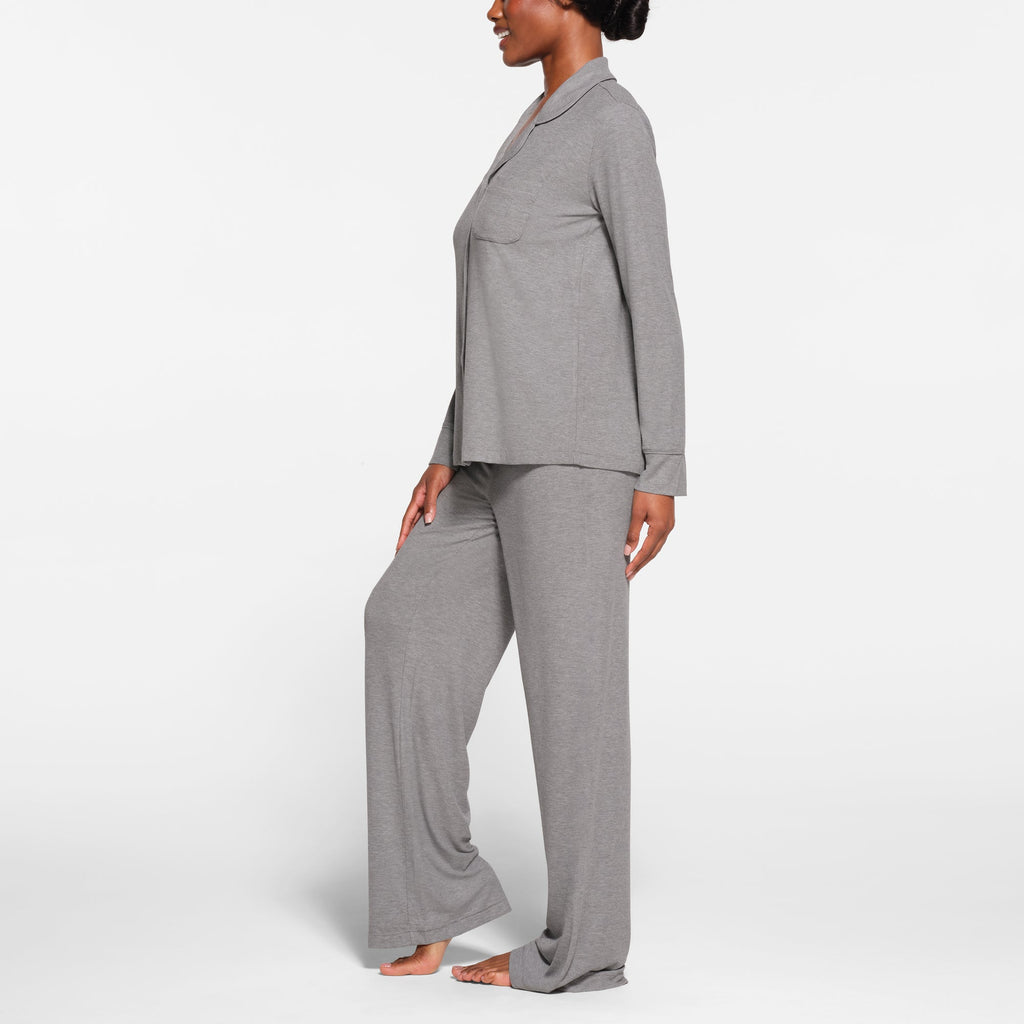 SOFT LOUNGE SLEEP SET | HEATHER GREY