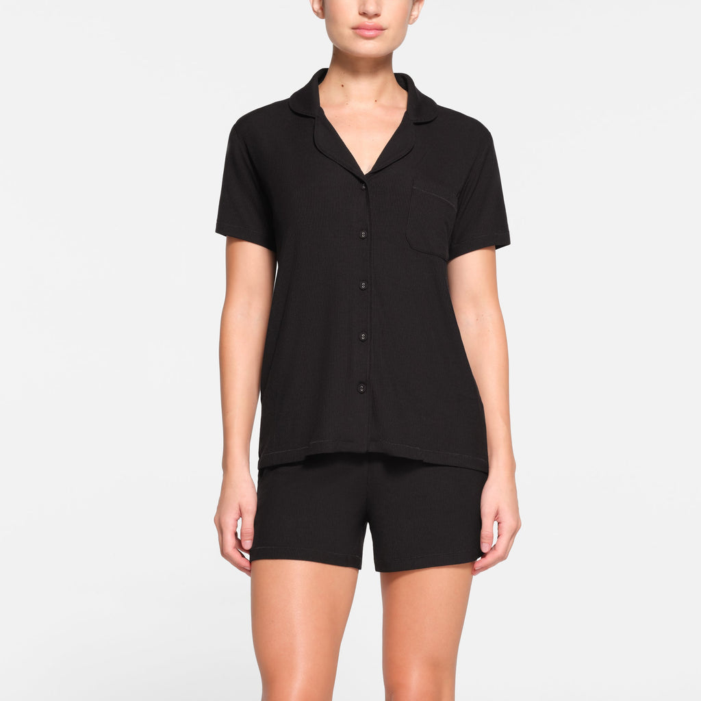 SOFT LOUNGE SHORT SLEEP SET | ONYX