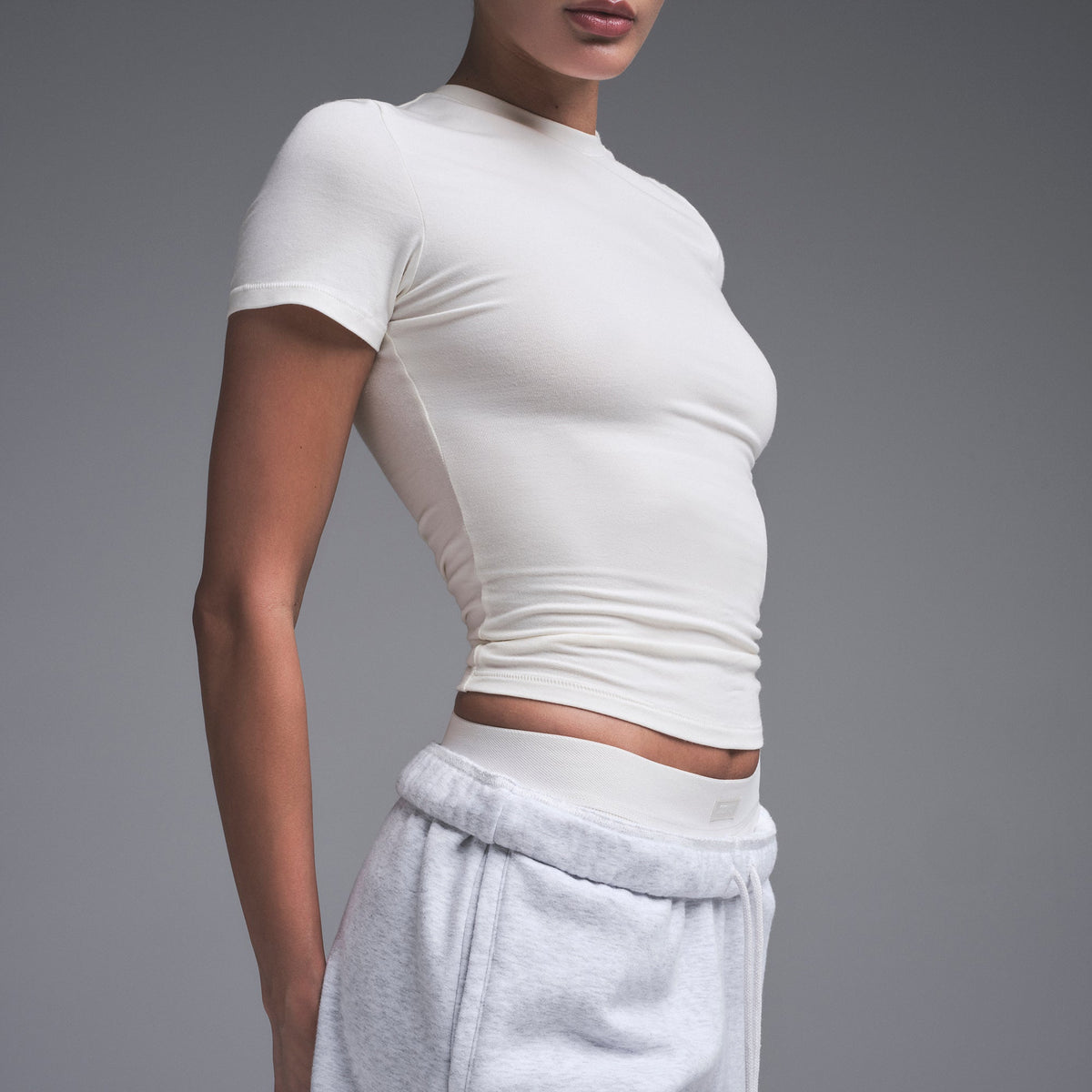 COTTON JERSEY T-SHIRT | MARBLE