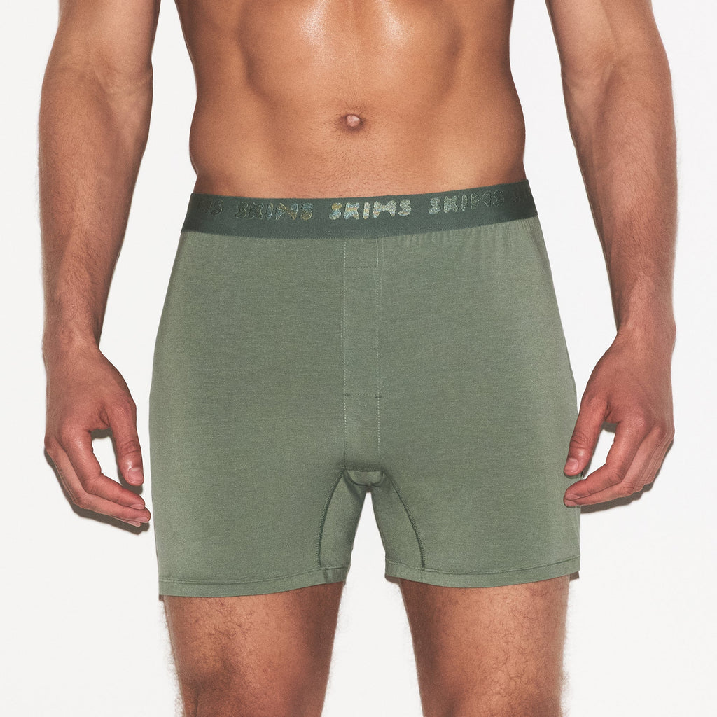 SKIMS STRETCH MENS KNIT BOXER 3-PACK | LAUREL MULTI