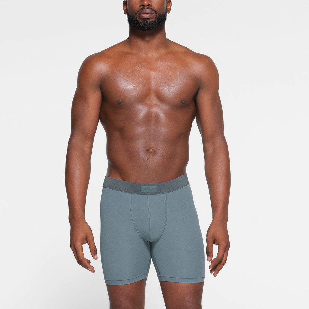 SKIMS COTTON MENS 5" BOXER BRIEF 3-PACK | STONE MULTI