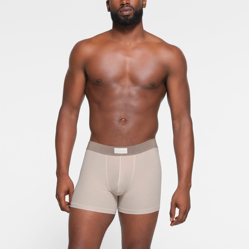 SKIMS COTTON MENS 3" BOXER BRIEF 3-PACK | STONE MULTI