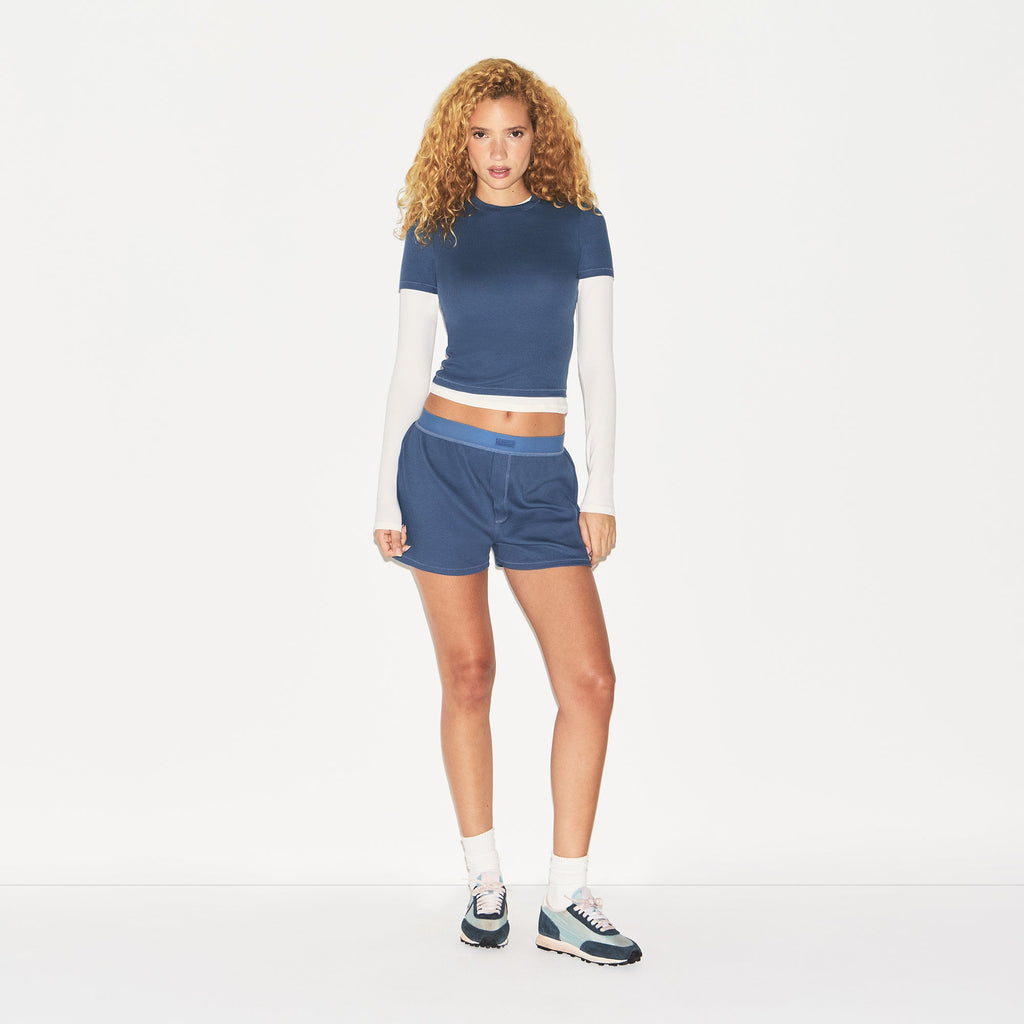 COTTON RIB LOOSE BOXER | HARBOR