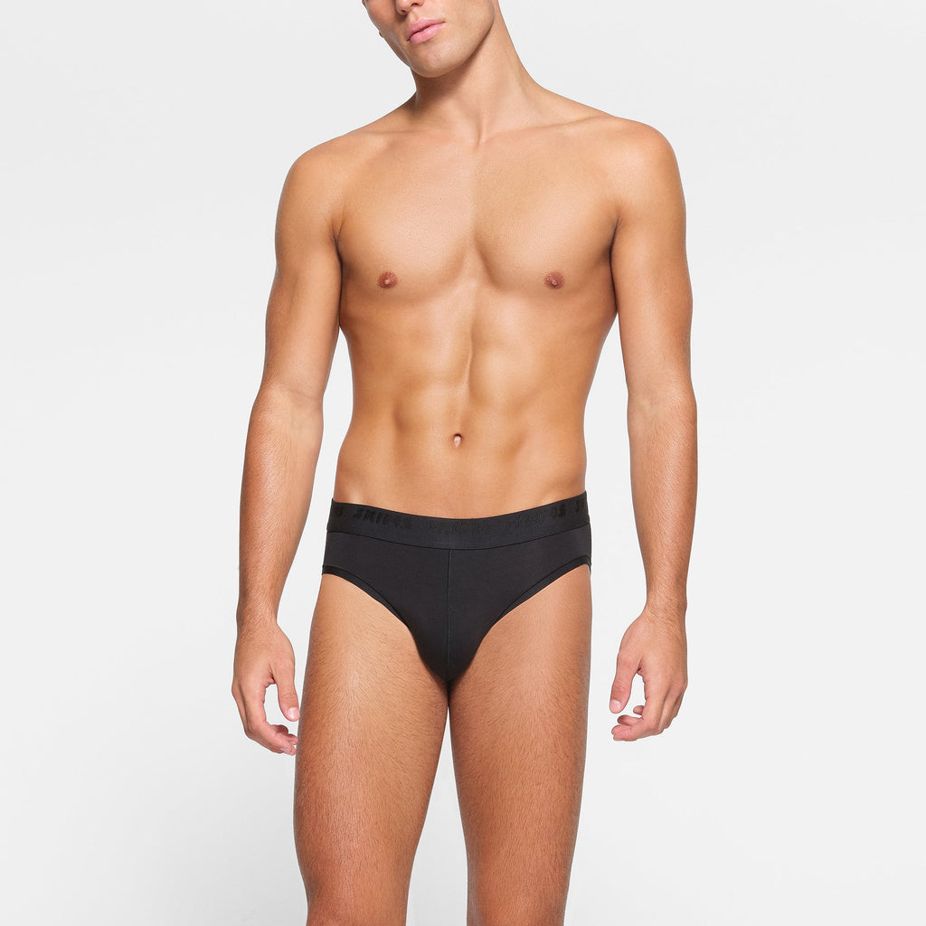SKIMS STRETCH MENS BRIEF 3-PACK | OBSIDIAN