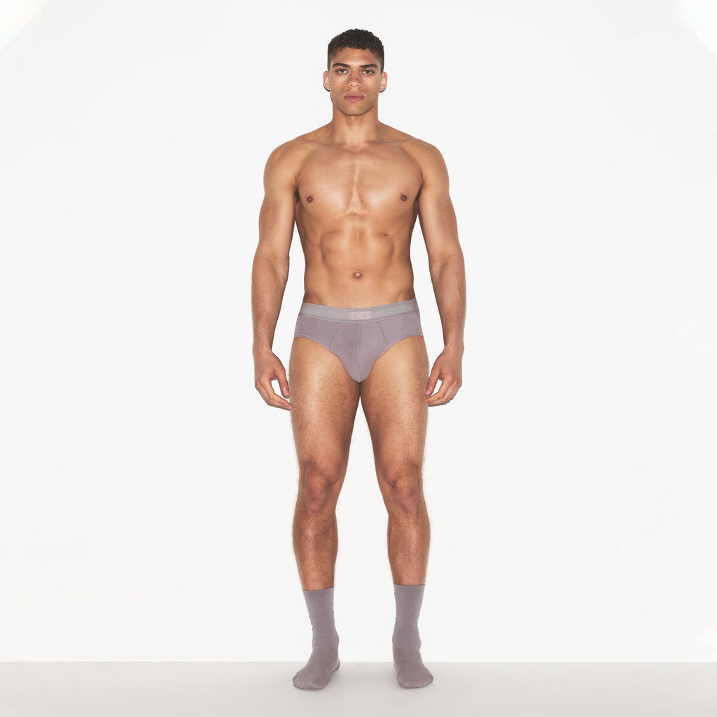 SKIMS COTTON MENS BRIEF 3-PACK | RUSSET MULTI