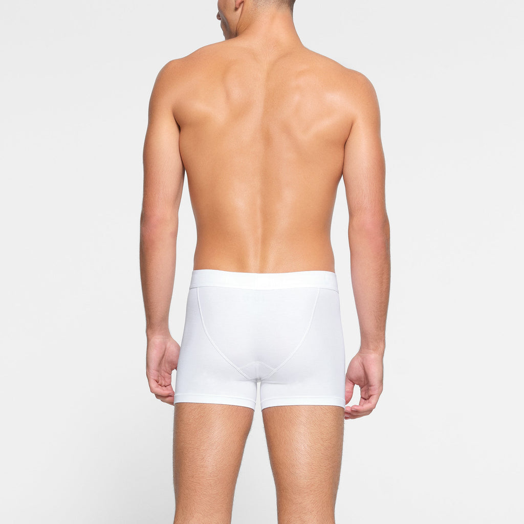 SKIMS COTTON MENS 3" BOXER BRIEF | CHALK