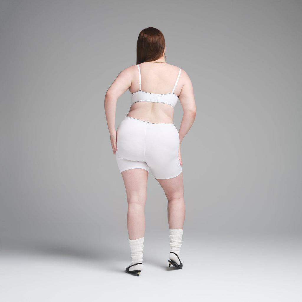 DOLCE&GABBANA X SKIMS COTTON JERSEY BOXER | SNOW
