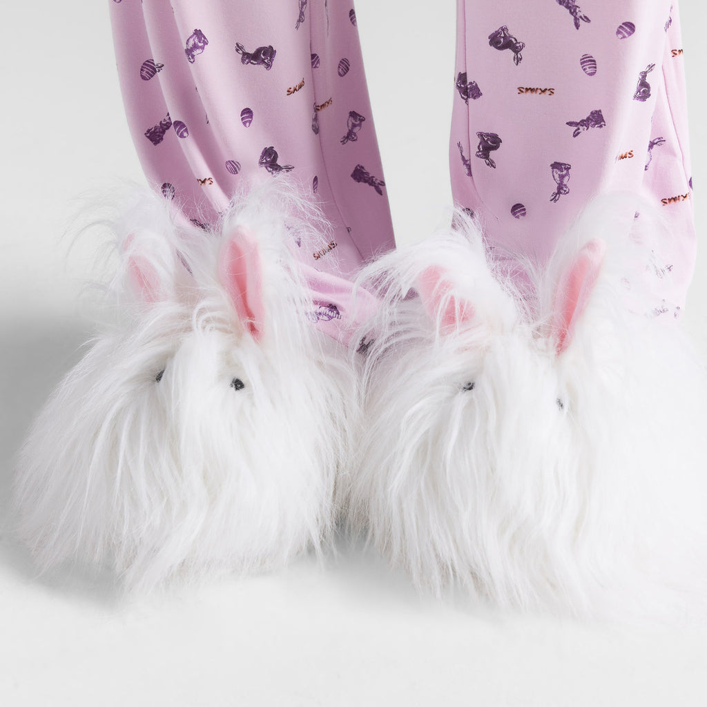 PLUSH BUNNY SLIPPER | MARBLE