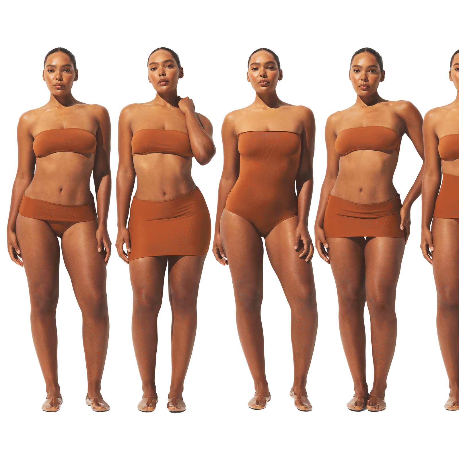 ICONIC SWIM CONVERTIBLE BIKINI BOTTOM | BRONZE