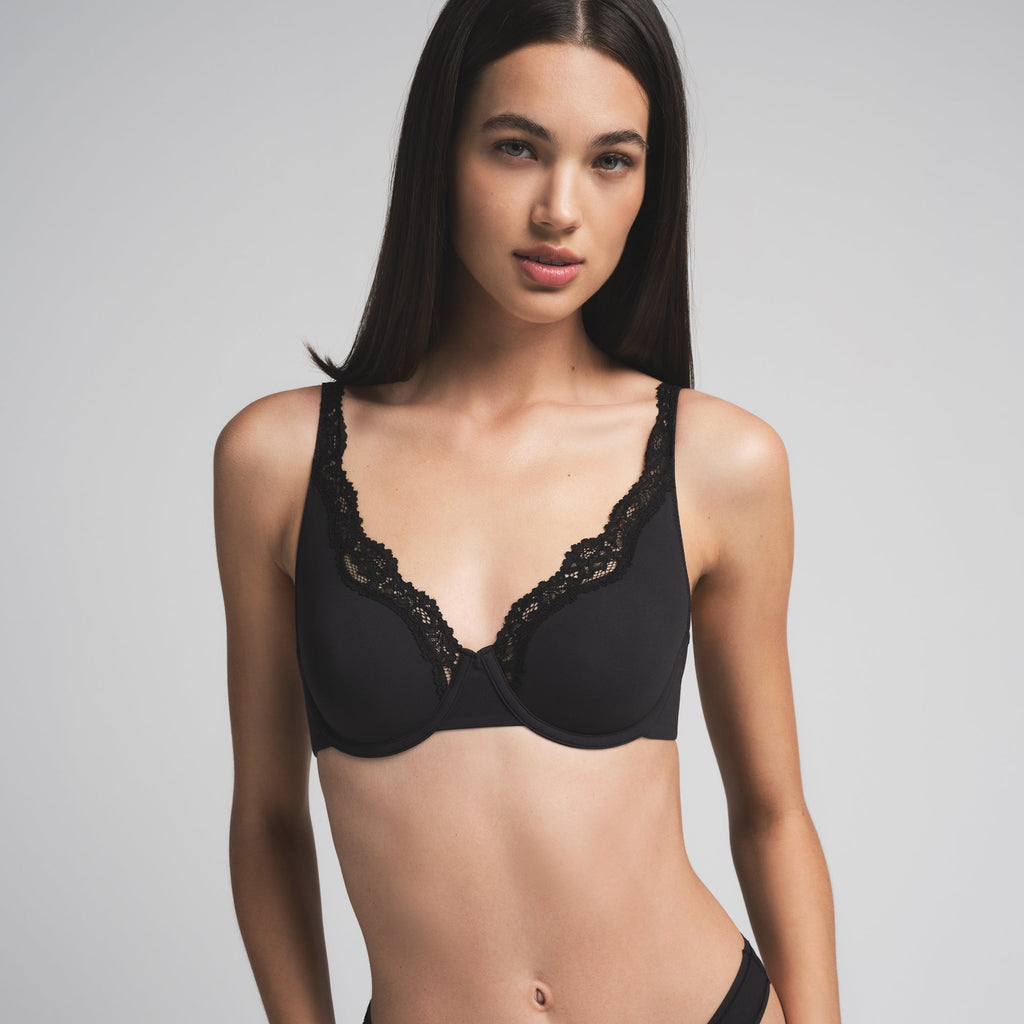 FITS EVERYBODY LACE UNLINED FULL COVERAGE BRA | ONYX