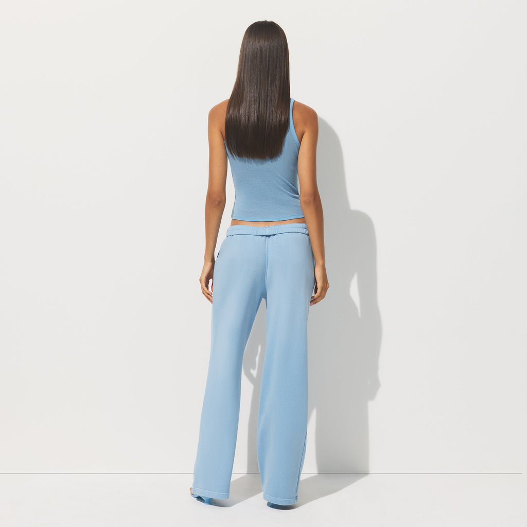 FRENCH TERRY STRAIGHT LEG PANT | BLUE BELL