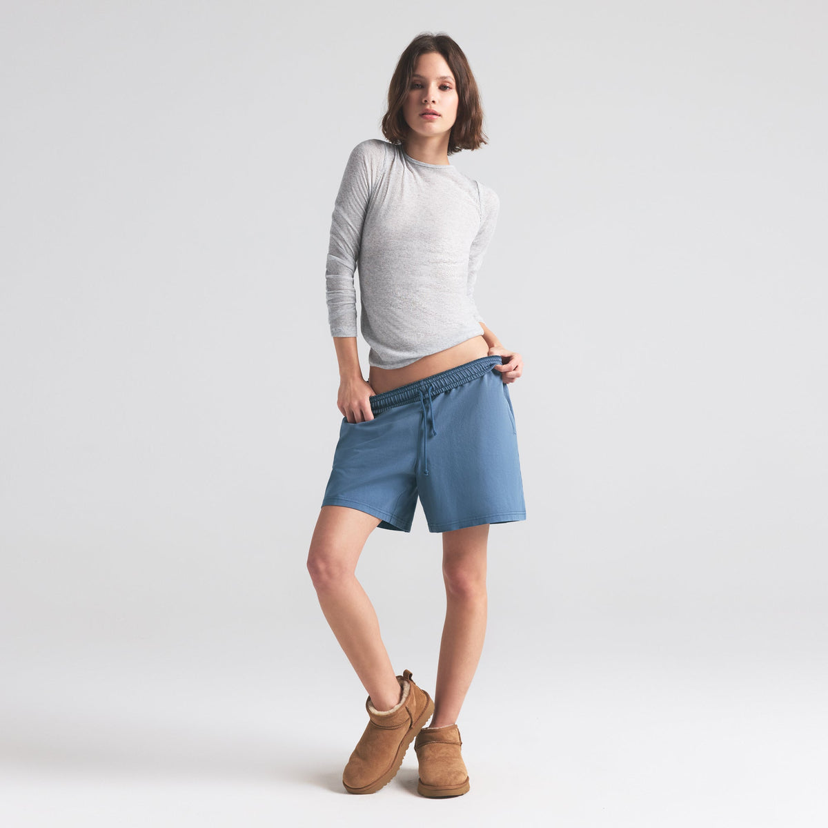 OUTDOOR HEAVY JERSEY LONG SHORT | HARBOR