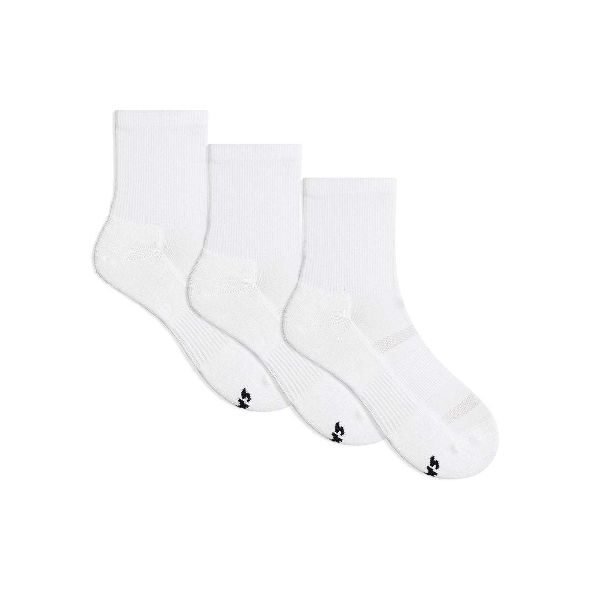 COMFORT QUARTER SOCK 3-PACK | SNOW