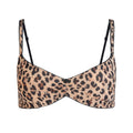 FITS EVERYBODY PICOT SKIMPY SCOOP BRALETTE | SIENNA JAGUAR PRINT