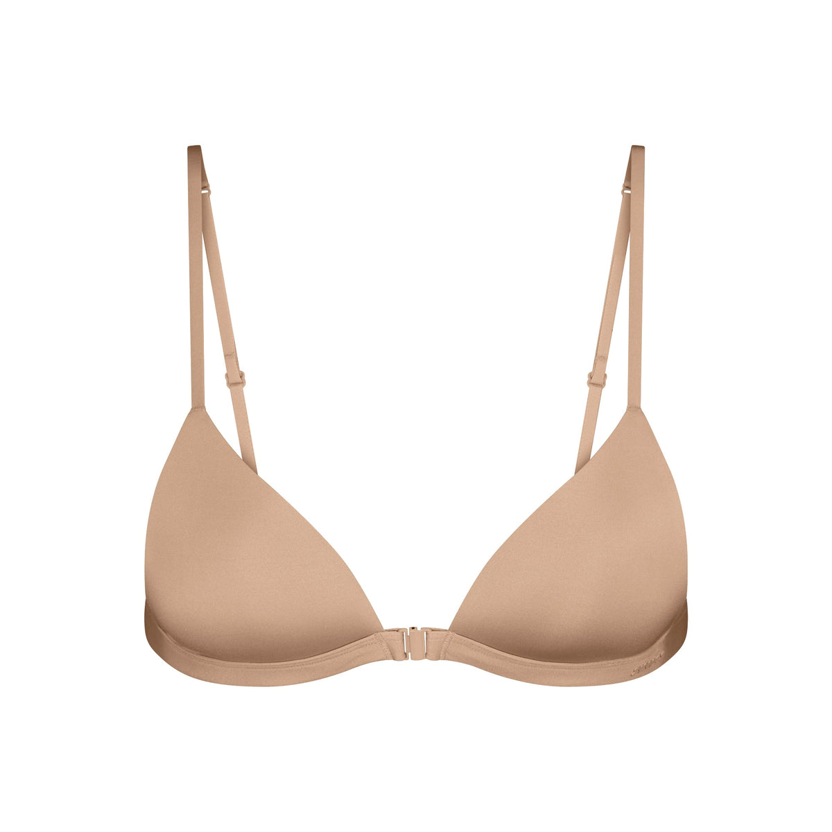 WIRELESS FORM TRIANGLE FRONT CLOSE SUPER PUSH-UP BRA | CLAY