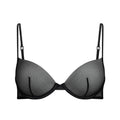 INVISIBLE PLUNGE BRA | OBSIDIAN
