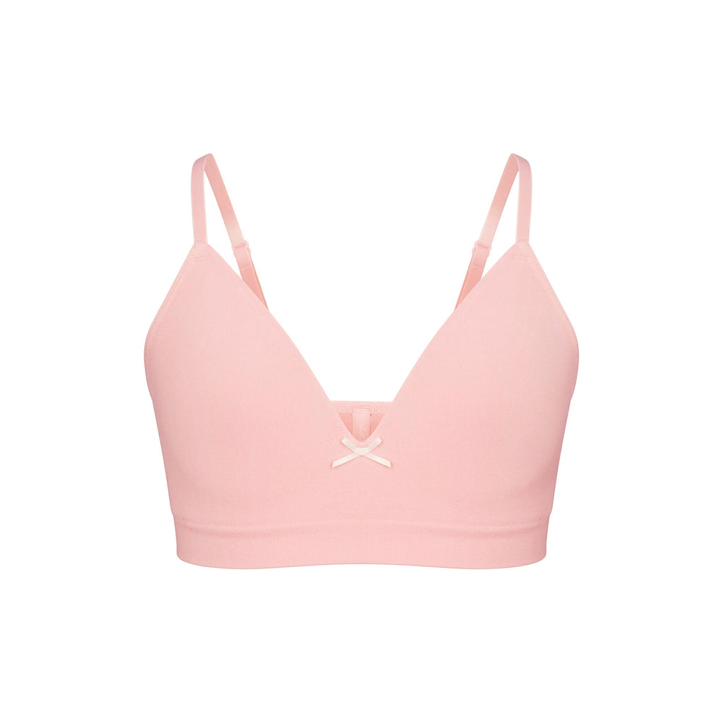 COTTON SEAMLESS JUNIORS TRAINING BRA 2-PACK | MARBLE AND BALLET