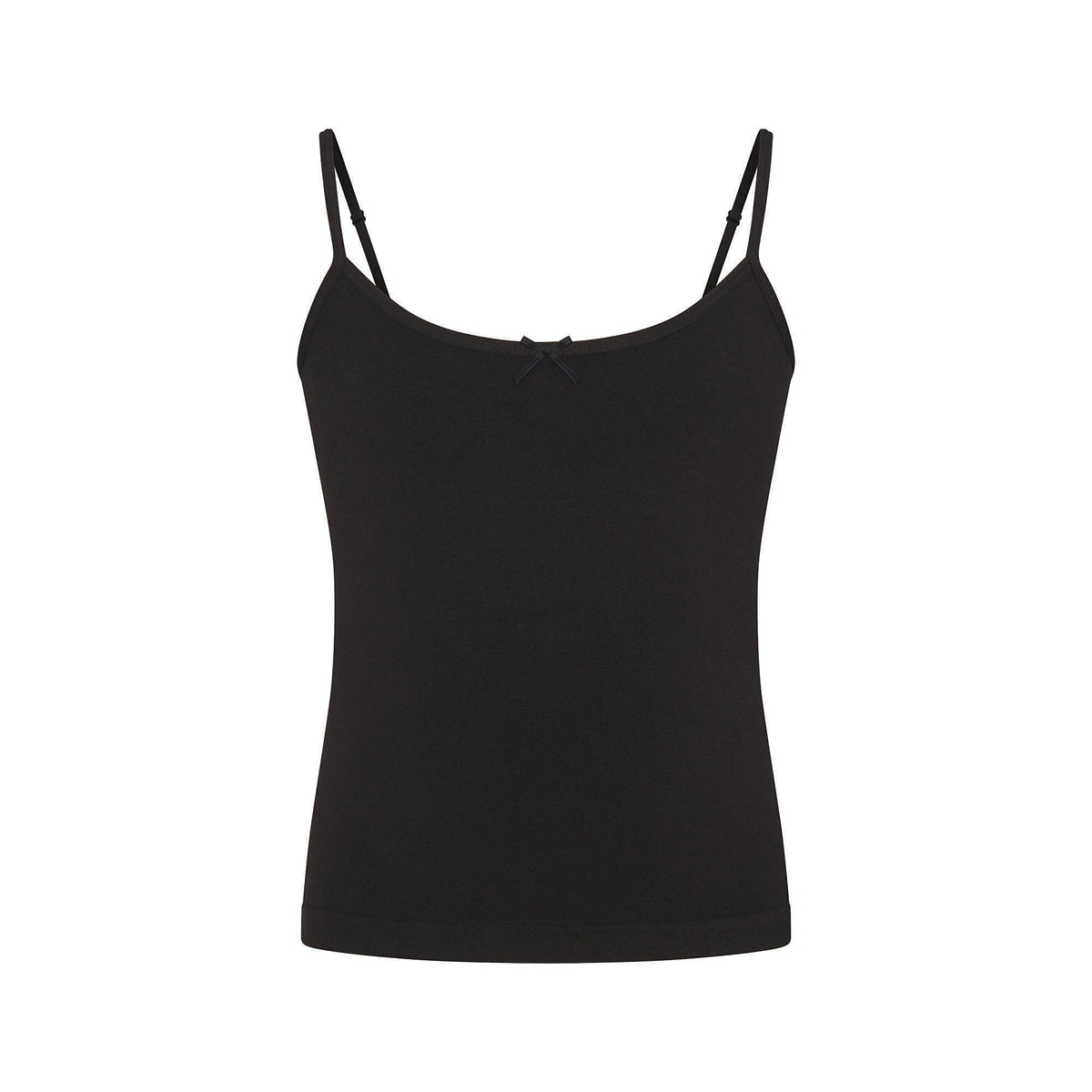 COTTON SEAMLESS JUNIORS CAMI 2-PACK | LIGHT HEATHER GREY AND SOOT