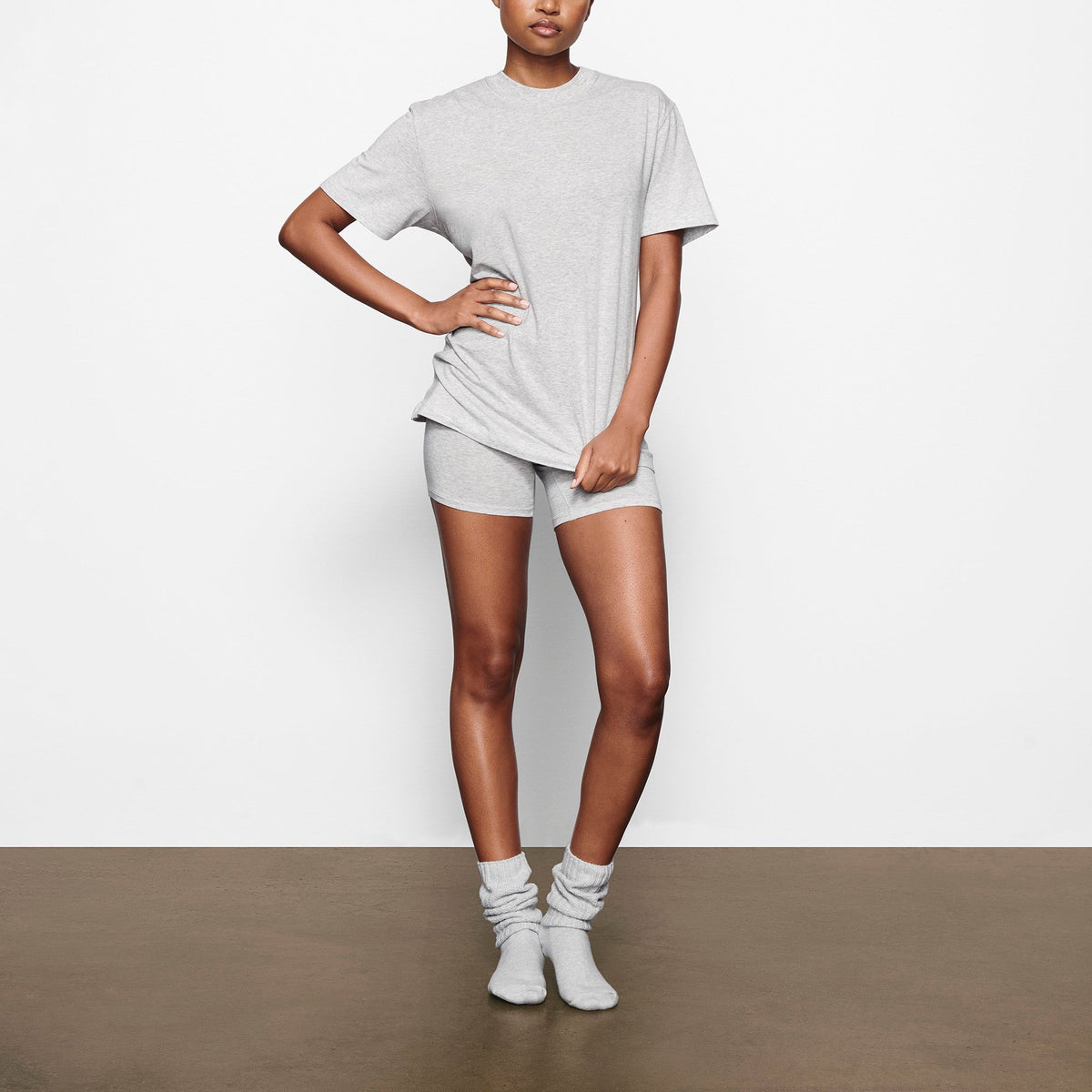 BOYFRIEND T-SHIRT | LIGHT HEATHER GREY