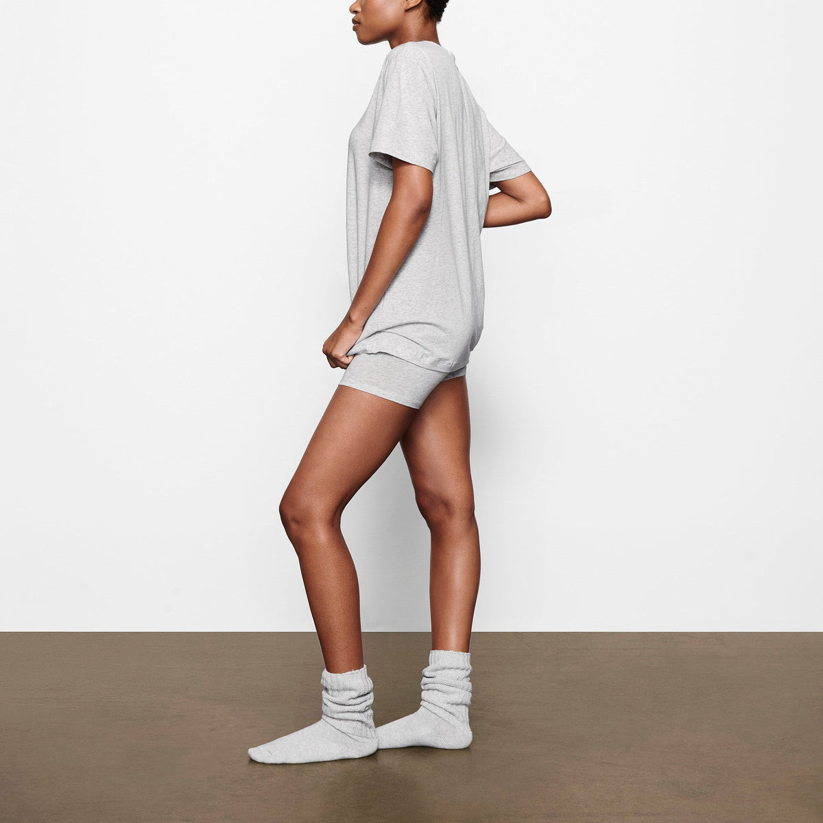 BOYFRIEND T-SHIRT | LIGHT HEATHER GREY