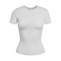 COTTON JERSEY T-SHIRT | LIGHT HEATHER GREY