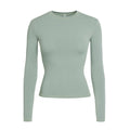 COTTON JERSEY LONG SLEEVE T-SHIRT | MINERAL