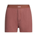 COTTON RIB LOOSE BOXER | REDWOOD
