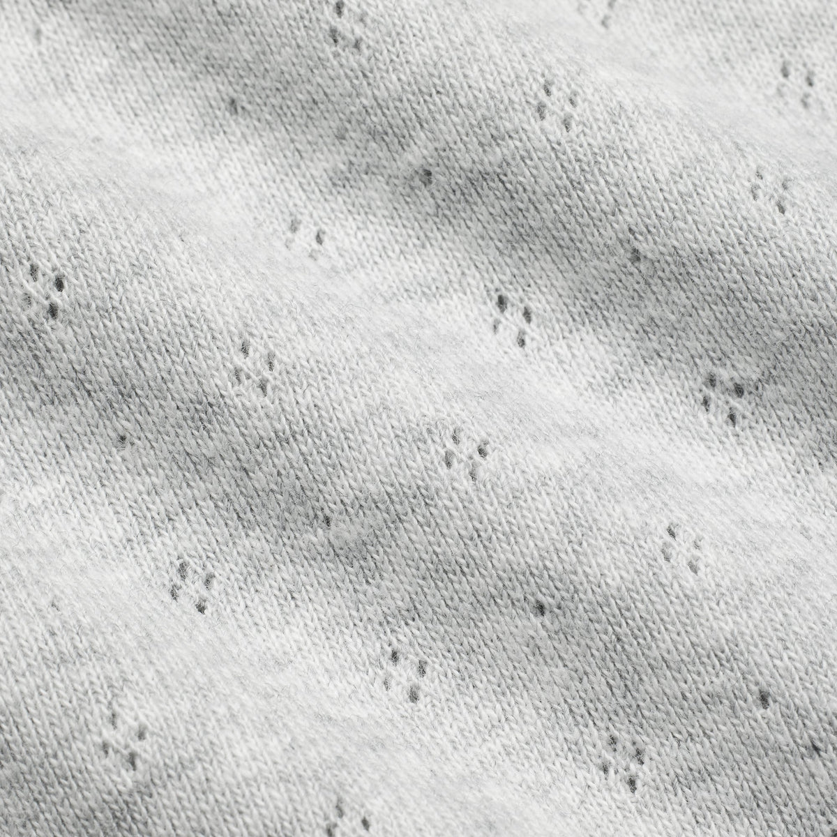 HEAVY POINTELLE SHORT | LIGHT HEATHER GREY