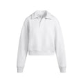 COTTON FLEECE POLO SWEATSHIRT | LIGHT HEATHER GREY