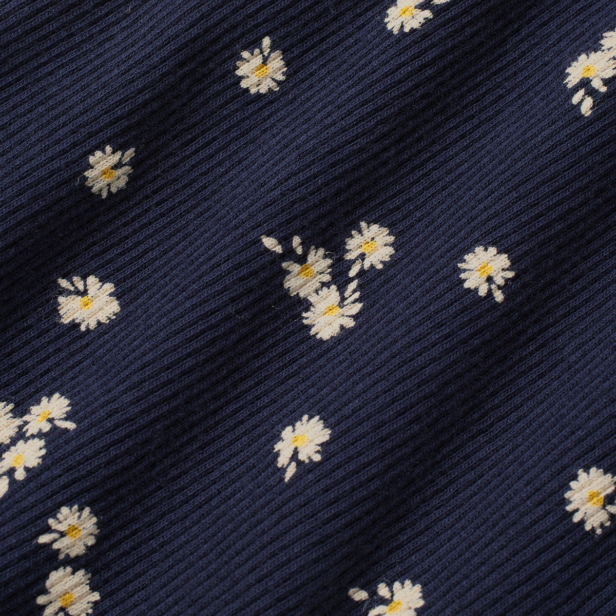 COTTON RIB TANK 3-PACK | NAVY DAISY PRINT