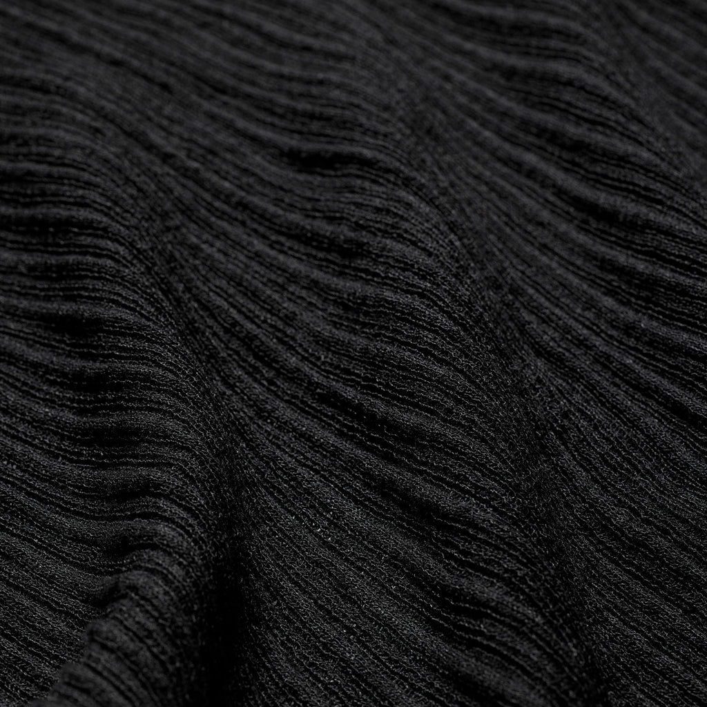 SHEER KNIT MOCK NECK TUNIC | ONYX