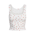 COTTON RIB TANK | SNOW STRAWBERRY PRINT