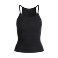 COTTON RIB LONG CAMI | SOOT