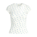 SOFT LOUNGE LACE T-SHIRT | BLUE GARDEN PRINT