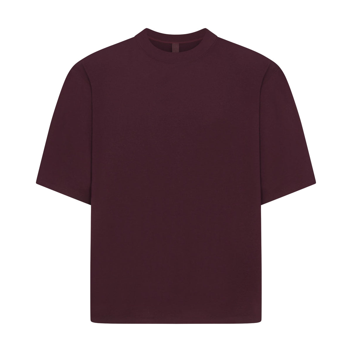 JERSEY LOUNGE MENS BOXY MOCK NECK | CURRANT