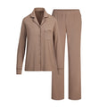 SKIMS SLEEP LONG SLEEVE BUTTON UP SET | FOSSIL