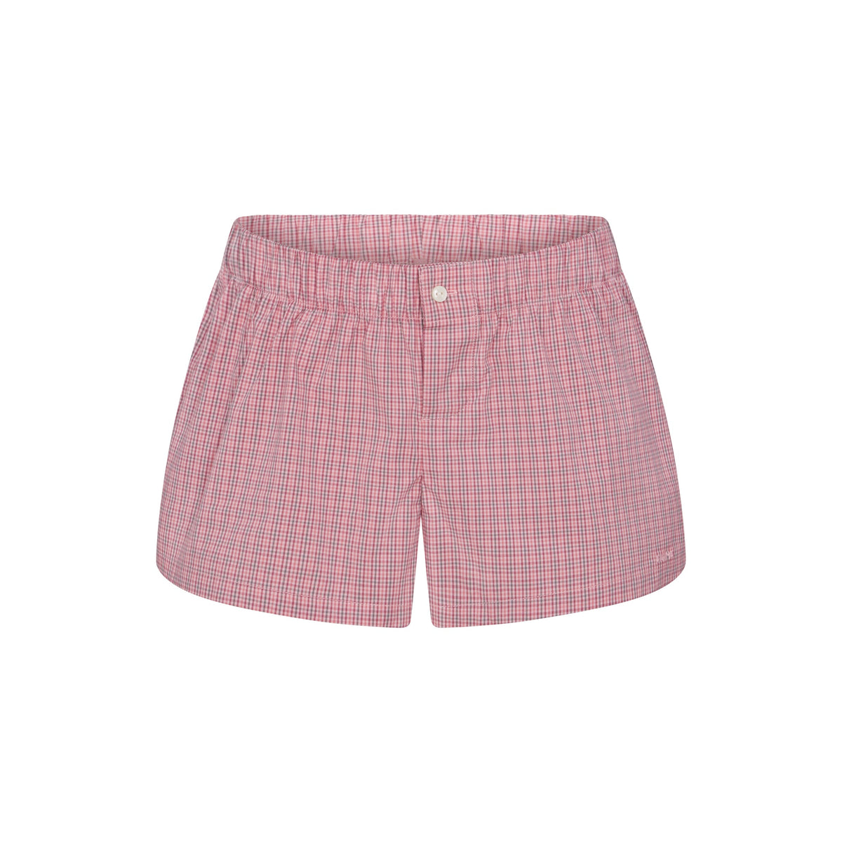 COTTON POPLIN BOXER SLEEP SET | BERRY CHECK