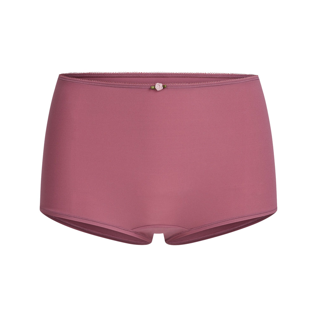 FITS EVERYBODY PICOT CAMI AND BOY SHORT SET | BEET