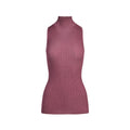 SHEER KNIT MOCK NECK TUNIC | BEET