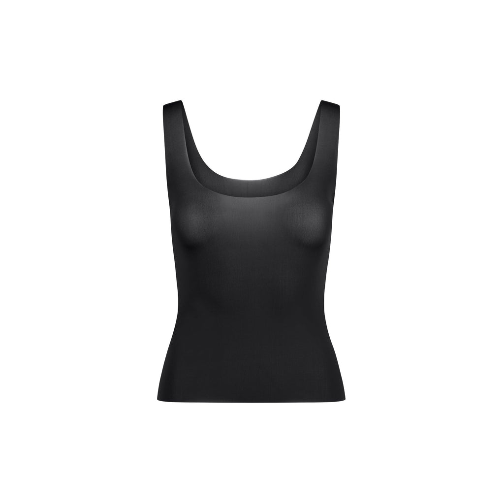 MILKY SHEER TANK | OBSIDIAN