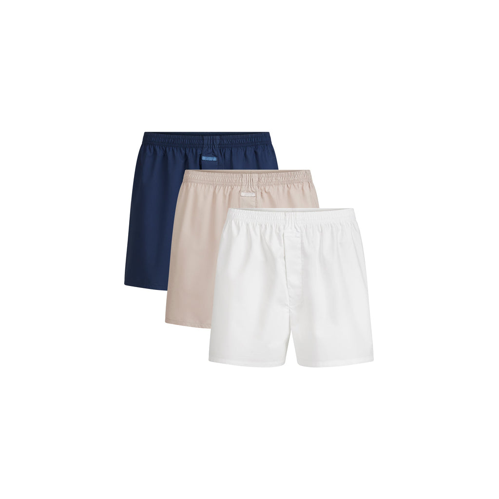 COTTON POPLIN MENS BOXER 3-PACK | LINEN MULTI
