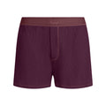 COTTON RIB LOOSE BOXER | CURRANT