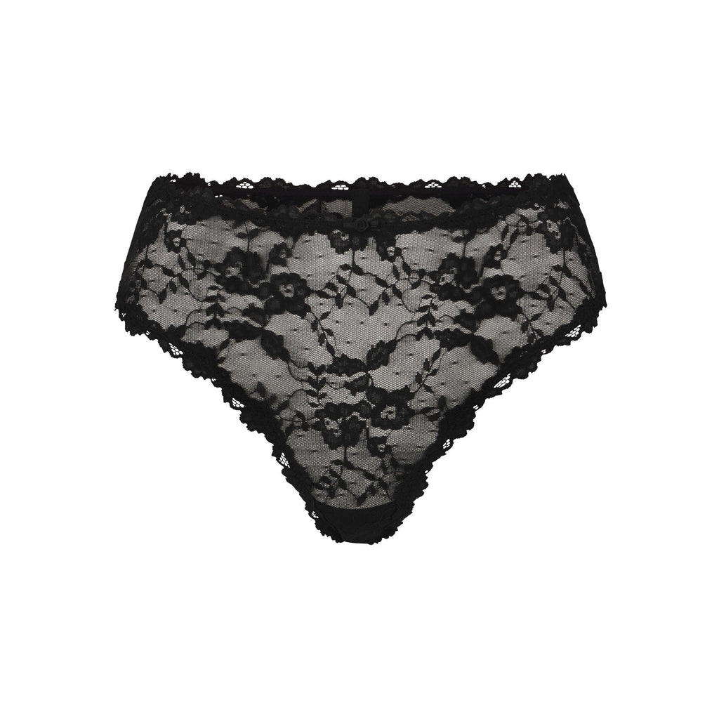 STRETCH LACE BRIEF | SOOT
