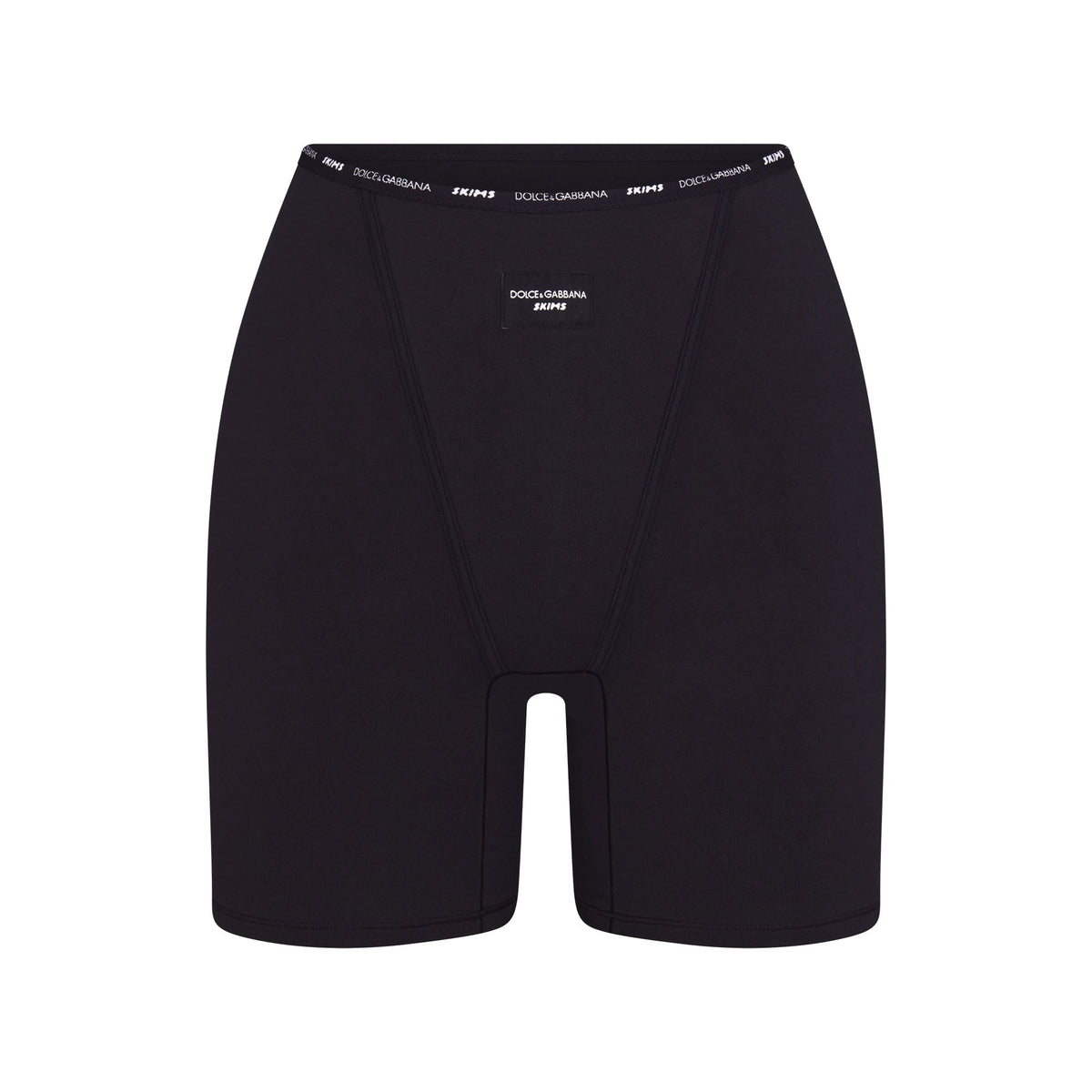 DOLCE&GABBANA X SKIMS COTTON JERSEY BOXER | ONYX