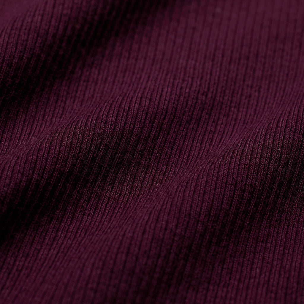 COTTON RIB T-SHIRT | CURRANT