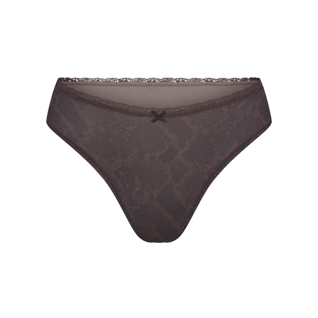 FITS EVERYBODY LACE DIPPED THONG 4-PACK | JASPER SNAKE MULTI