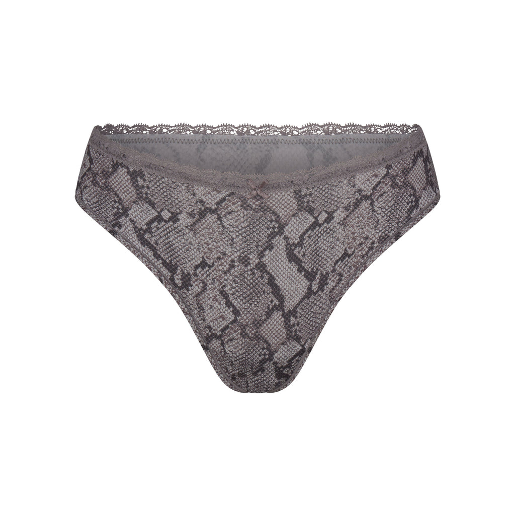 FITS EVERYBODY LACE DIPPED THONG 4-PACK | JASPER SNAKE MULTI