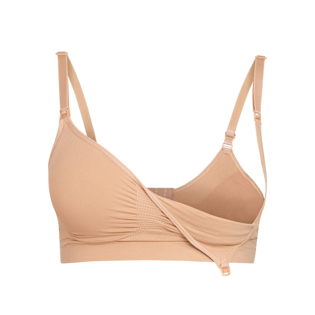 MATERNITY NURSING SCULPTING BRA | CLAY