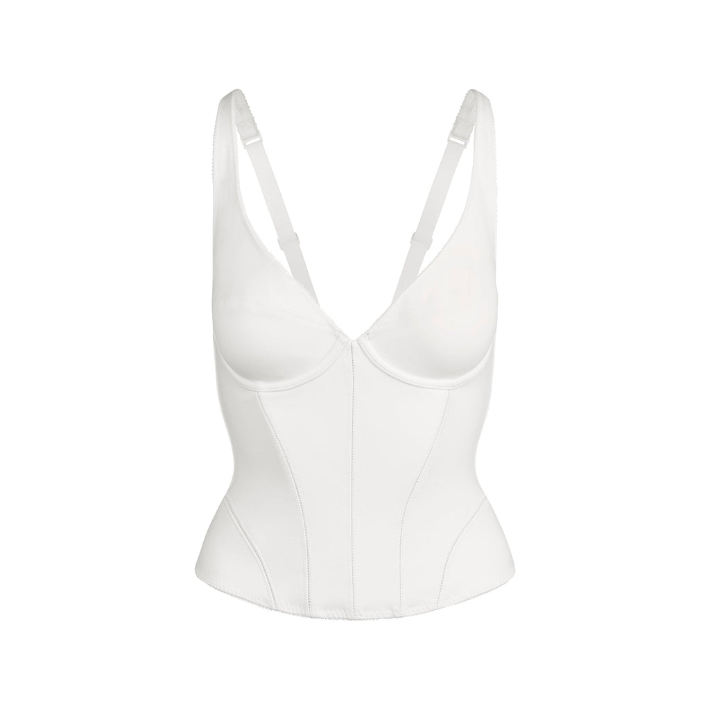 COTTON SHAPEWEAR CORSET | MARBLE