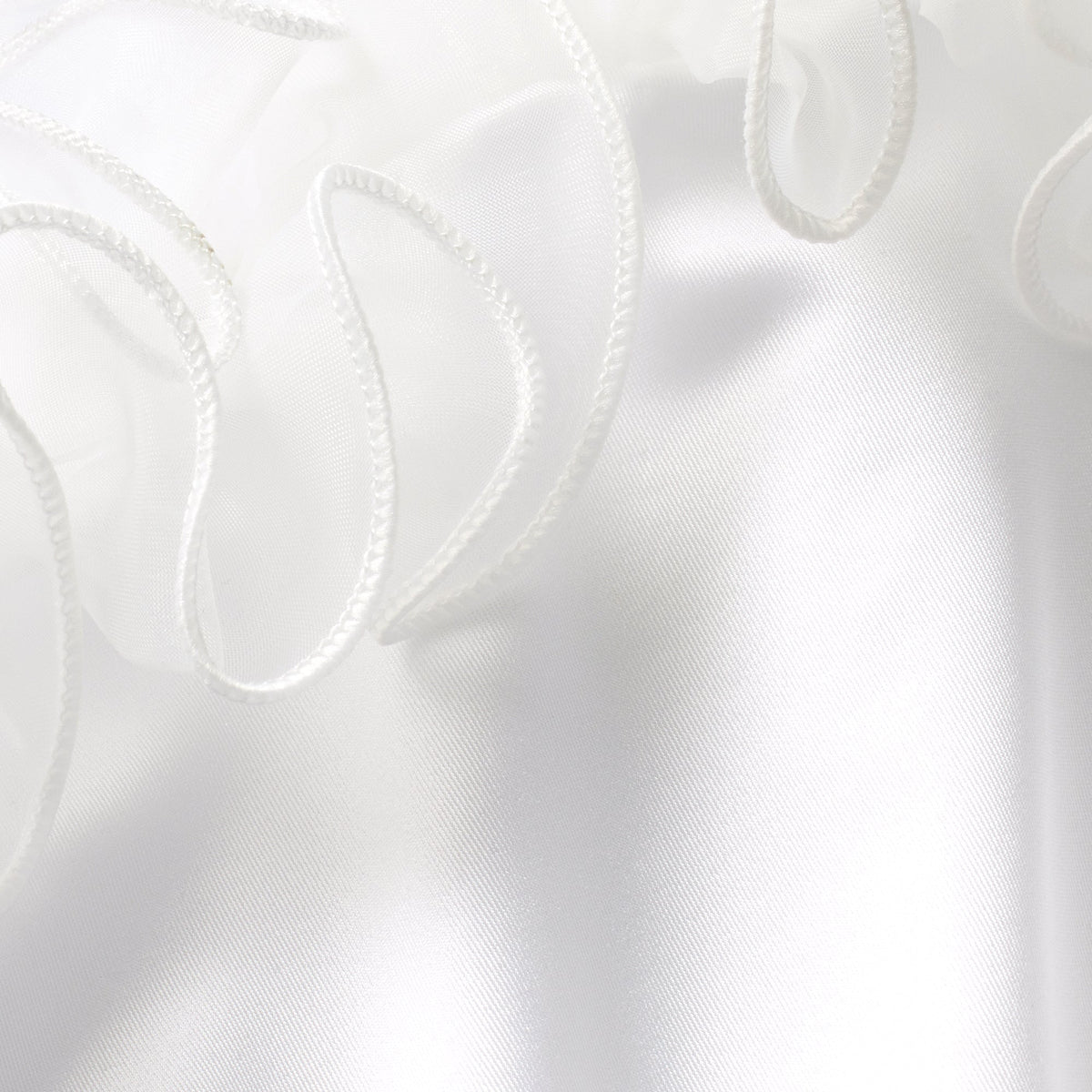BRIDAL SWIM RUFFLE DIPPED TIE BIKINI BOTTOM | SNOW